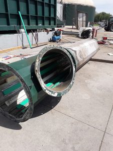 Manutenzione coclea di trasporto della biomassa di un digestore non AGB